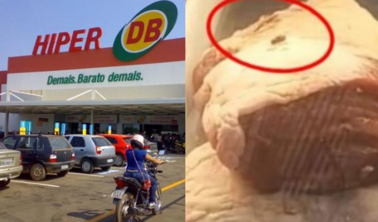 [Vídeo]: Cliente flagra moscas sobre carnes no Supermercado DB em Manaus