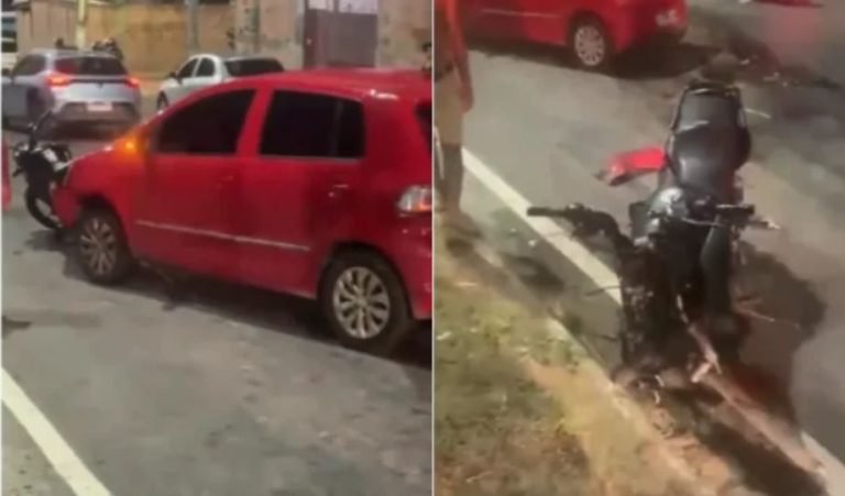 Motociclista morre após acidente com carro na Avenida Margarita em Manaus